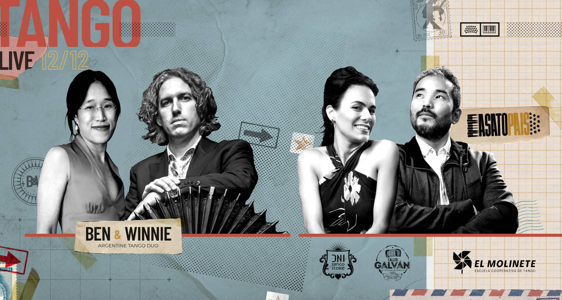 Argentine Tango Across Continents: Double-Band Live Show with Ben & Winnie (USA) and Asato-Pais (Argentina)