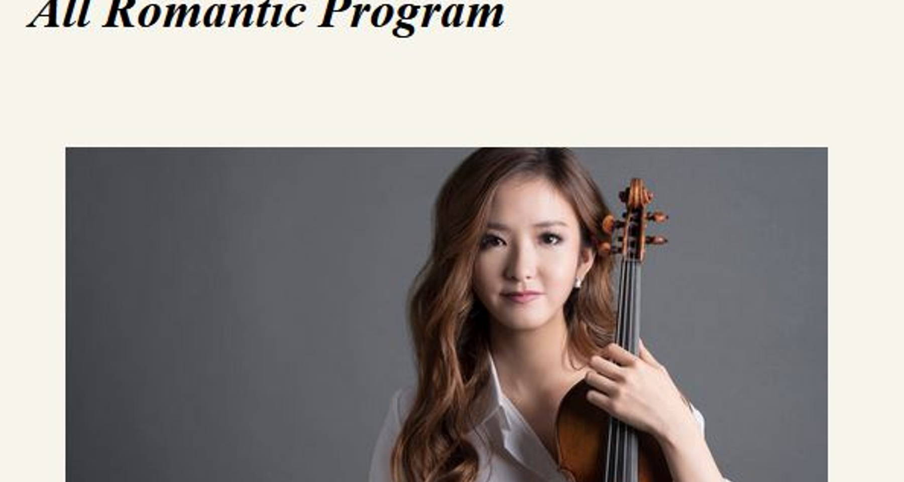 The Symphony of Westchester All Romantic Music Program