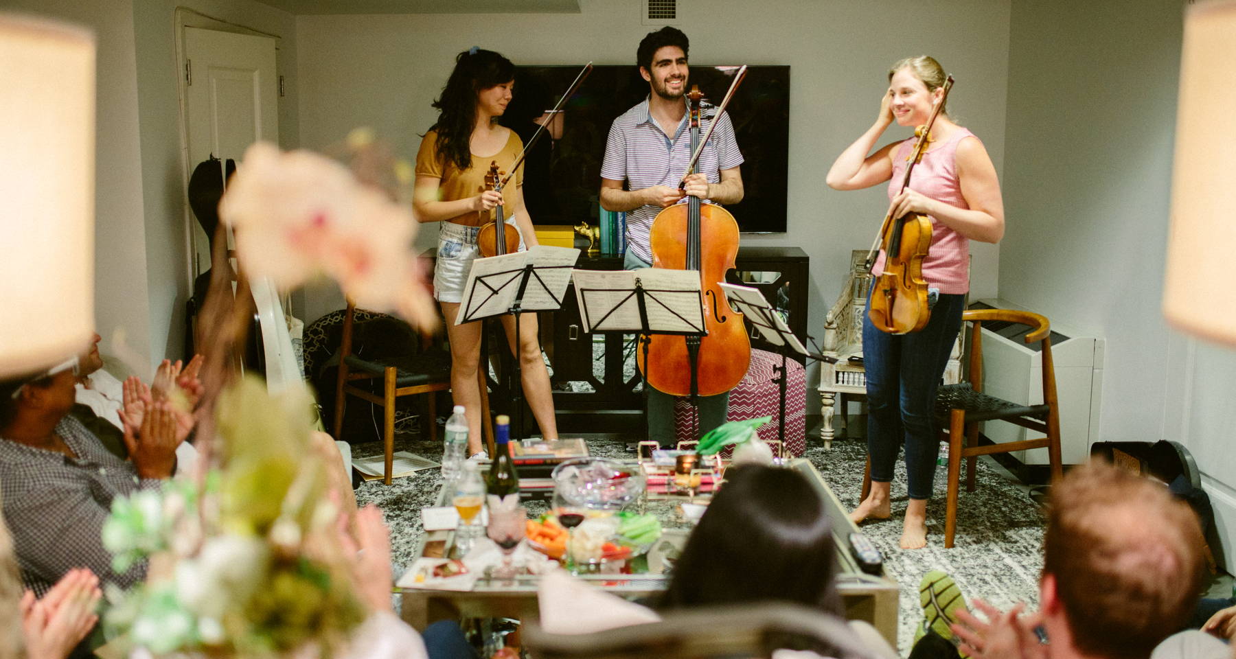 Live classical music in an artists loft