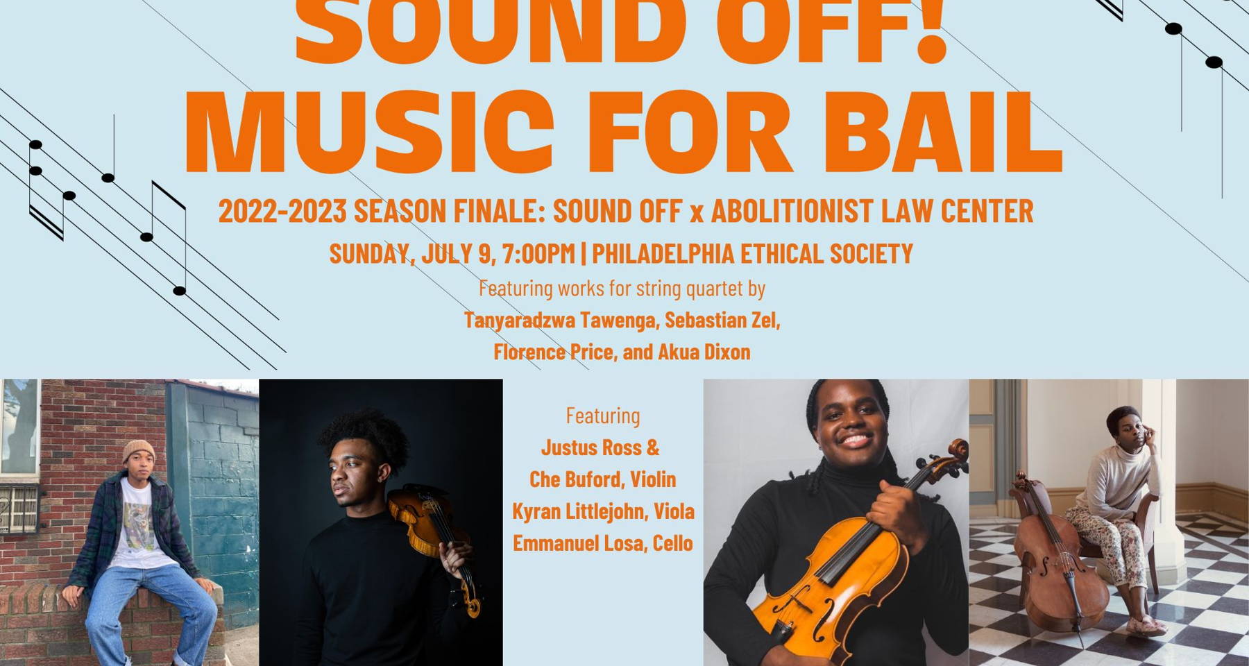 Sound Off x Abolitionist Law Center @ Philadelphia Ethical Society: 2022-2023 Finale & Philly Debut!