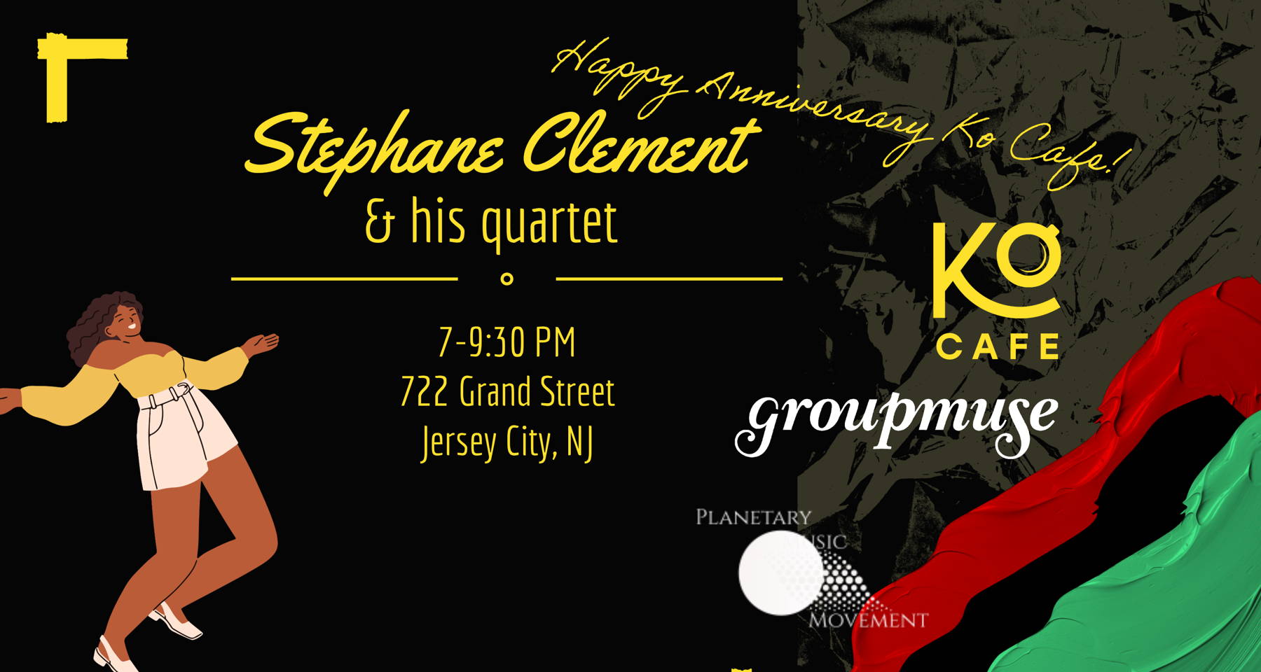 !!Now on Feb 29th!! Stephane Clement and his quartet at Kọ Cafe!